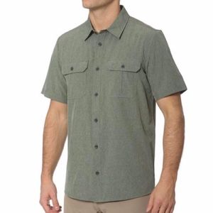 Zeroxposure Mens Short Sleeve Button Down Shirt